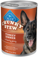 THE BLUE BUFFALO CO. BLUE™ Chunky Stew™ Turkey Dinner For Adult Dogs