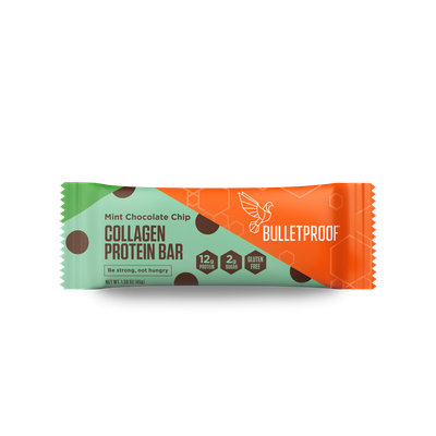 BULLETPROOF Mint Chocolate Chip Collagen Protein Bar