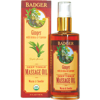 BADGER® Ginger Deep Tissue Massage Oil