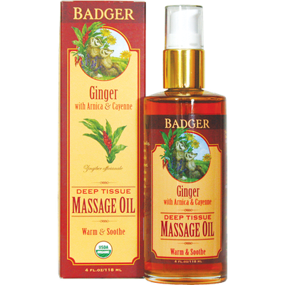 BADGER® Ginger Deep Tissue Massage Oil