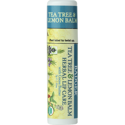 BADGER® Herbal Lip Care with Cocoa Butter Lip Balm