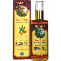 BADGER® Organic Massage Oil - Sweet Orange