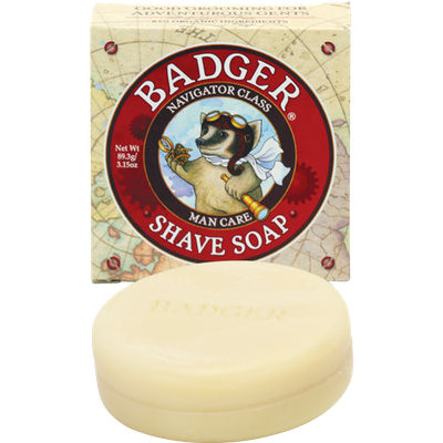 BADGER® Shave Soap Navigator Glass Man Care