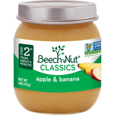 Beech-Nut classics apple & banana jar