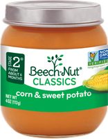 Beech-Nut classics corn & sweet potato jar