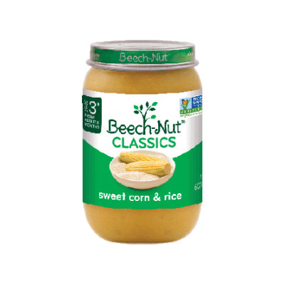 Beech-Nut classics sweet corn & rice jar
