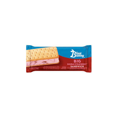 Blue Bunny Big Double Strawberry Sandwich