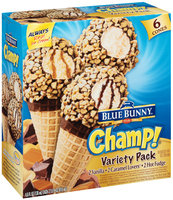 Blue Bunny Champ! Ice Cream Cones Variety