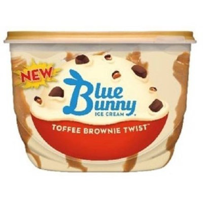 Blue Bunny New Ice Cream Toffee Brownie Twist