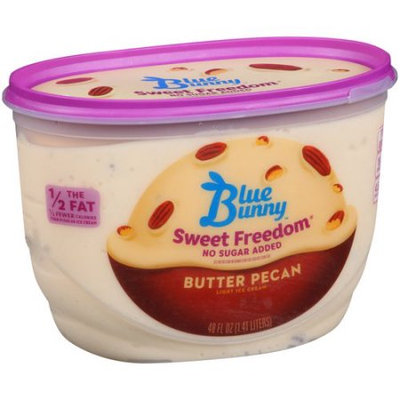 Blue Bunny Sweet Freedom No Sugar Added Butter Pecan