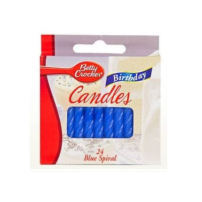 Betty Crocker™ Blue Spiral Birthday Candles