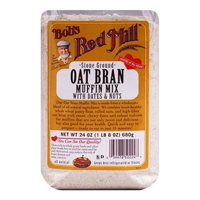 Bob's Red Mill Stone Ground Oat Bran Muffin Mix With Dates & Nuts