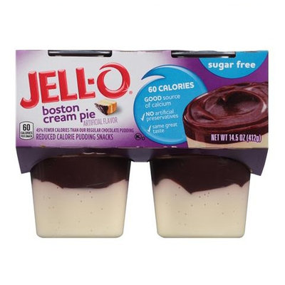 JELL-O Boston Cream Pie Reduced Calorie Pudding Snacks