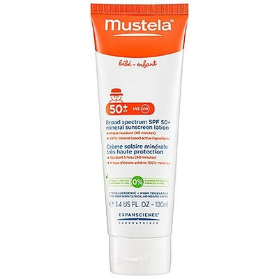 Mustela® Broad Spectrum SPF 50+ Mineral Sunscreen Lotion
