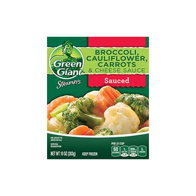 Green Giant® Steamers Broccoli, Cauliflower, Carrots & Cheese Sauce