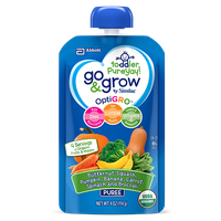 Go & Grow By Similac® Butternut Squash, Pumpkin, Banana, Carrot, Spinach, Broccoli Puree Toddler Food Pouches With OptiGRO™