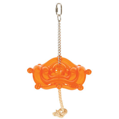 Nature's Instinct Rythemwise Silly Saucer Large for Birds - Orange