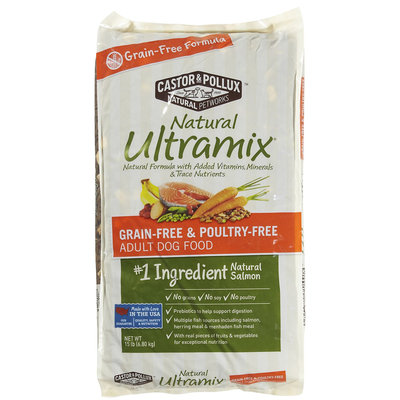 Castor & Pollux Natural Ultramix Grain Free/Poultry Free Adult Dog - Salmon