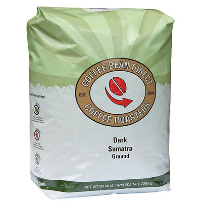 Coffee Bean Direct Dark Sumatra Ground Coffee