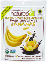 Nature's All Foods Organic Dark Chocolate Bananas 4 oz