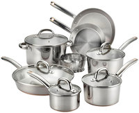 Groupeseb T-Fal Ultimate Stainless Steel Copper Bottom 13-piece Cookware Set