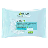 Garnier SkinActive Clean+ Soothing Remover Cleansing Towelettes for Sensitive Skin