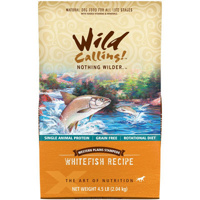 Wild Calling Western Plains Stampede White Fish Recipe Dry Dog Food 4.5 lb.