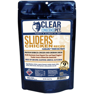Cherrybrook Clear Conscience Tender Chicken and Cheddar Sliders 4oz