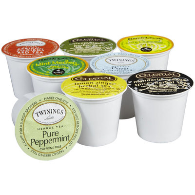 Crazy Cups Herbal Tea Sampler Pack K-Cups, 1.44 oz, 35 ct