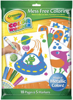 Crayola CW Metallic Coloring Pad & Markers