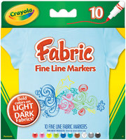 Crayola 10ct FineLine Fabric Markers (replacing 58-8623)