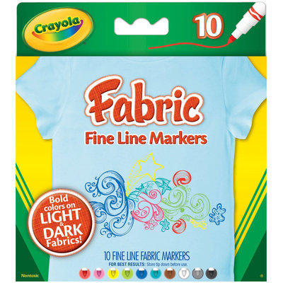Crayola 10ct FineLine Fabric Markers (replacing 58-8623)