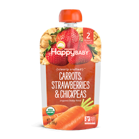 Happy Baby® Organics Clearly Crafted™ Carrots, Strawberries & Chickpeas