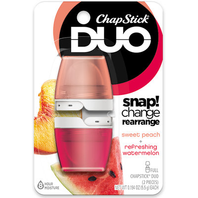 ChapStick® DUO Sweet Peach & Refreshing Watermelon
