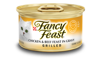Fancy Feast® Grilled Chicken & Beef Gourmet Wet Cat Food In Gravy