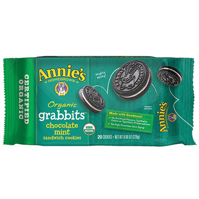 Annie's® Organic Grabbits Chocolate Mint Sandwich Cookies