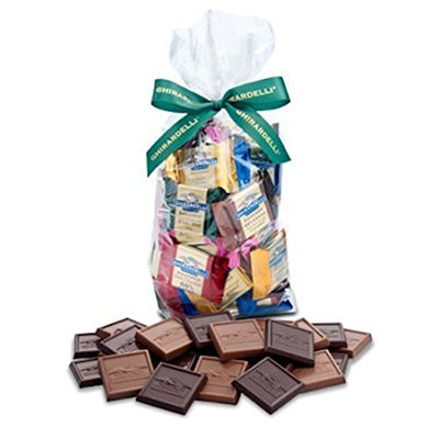 Ghirardelli Chocolate Squares Holiday Gift Bag (Decadent Dark)