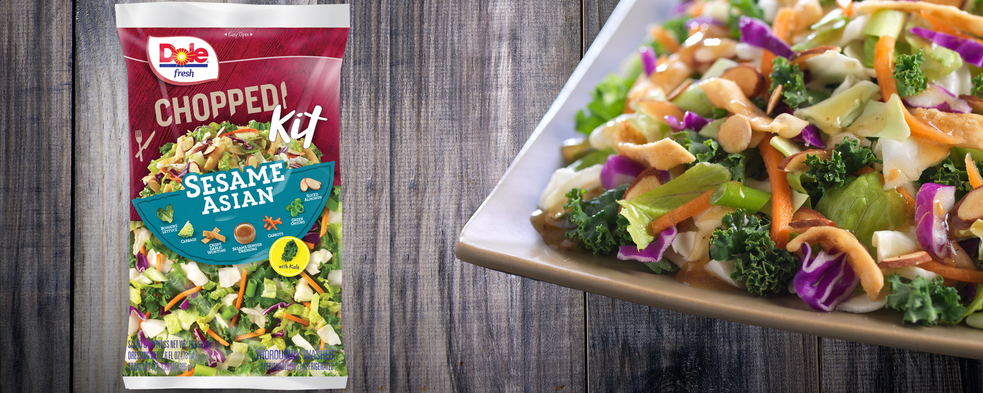 Dole Fresh Chopped Sesame Asian Salad Kit