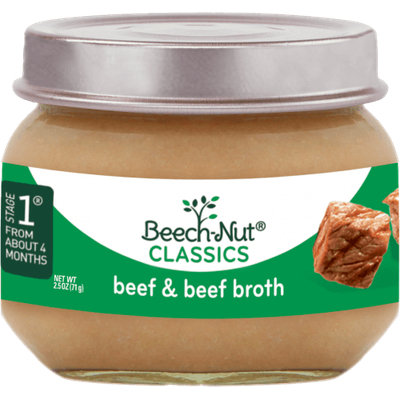 Beech-Nut® Stage 1 Classics Beef & Beef Broth