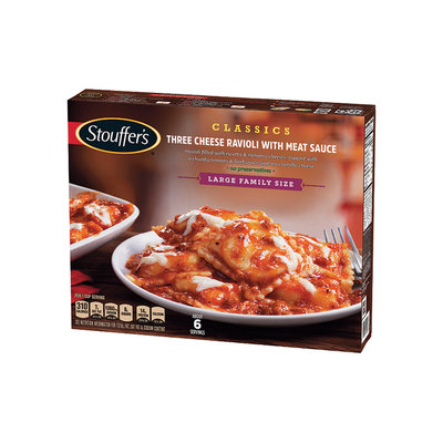 Stouffer's Three Cheese Ravioli With Meat Sauce