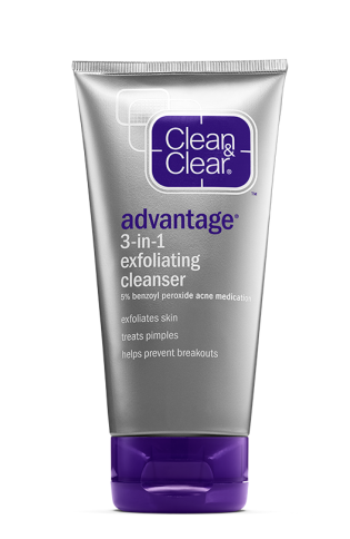 Clean & Clear® Advantage® 3-in-1 Exfoliating Cleanser