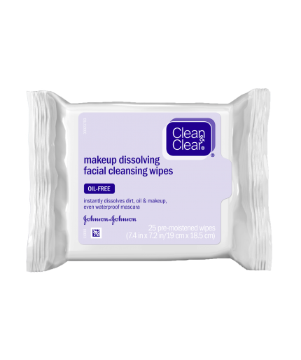 Clean & Clear® Makeup Dissolving Facial Cleansing Wipes
