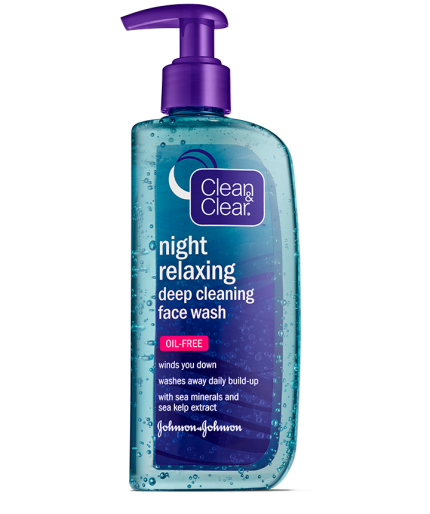 Clean & Clear® Night Relaxing™ Deep Cleaning Face Wash