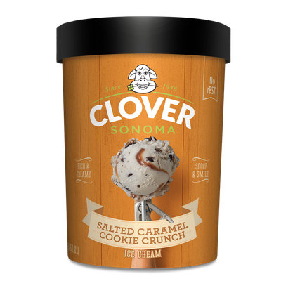 Clover Sonama Salted Caramel Cookie Crunch Ice Cream