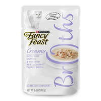 Fancy Feast® Wet Cat Food With Wild Salmon & Whitefish In A Decadent Creamy Broth