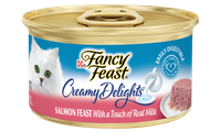 Fancy Feast® Creamy Delights Salmon Cat Food With A Touch Of Real Milk In A Creamy Sauce