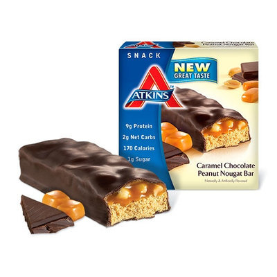Atkins Caramel Chocolate Peanut Nougat Bar