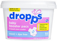 Dropps Baby Booster Pacs and In-Wash Stain Soaker, Scent + Dye Free