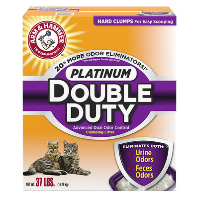 ARM & HAMMER™ Platinum Double Duty Advanced Dual Odor Control Clumping Cat Litter