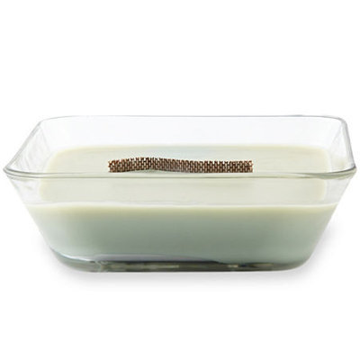 Woodwick Medium Green Tea Agave Glass Bowl Candle